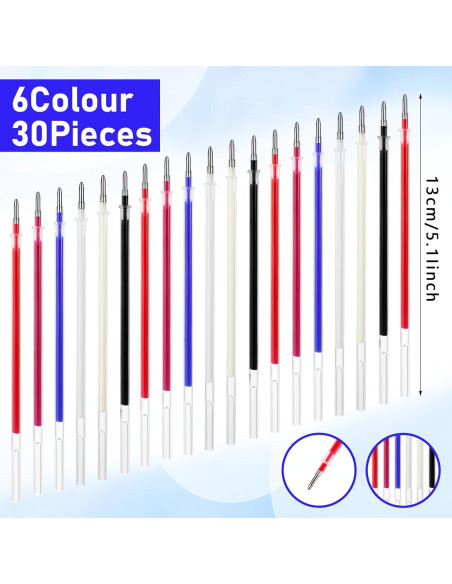 36 Bolígrafos Borrables por Calor DIVINA VITAE 0.5mm 6 Colores