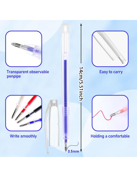 36 Bolígrafos Borrables por Calor DIVINA VITAE 0.5mm 6 Colores