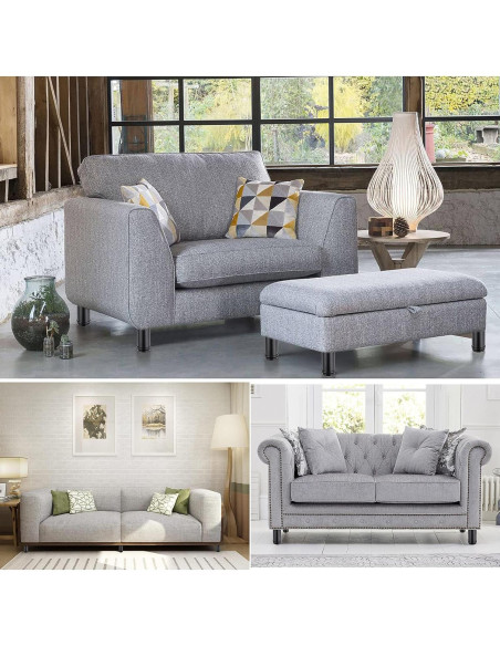 Patas de Muebles Metálicas OwnMy 10 cm Ajustables Negras - 4 Pcs