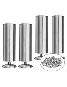 Patas de Muebles La Vane 30cm Acero Inoxidable Juego de 4