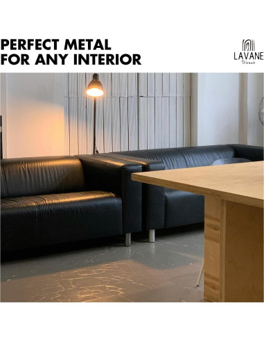 Patas de Muebles La Vane 30cm Acero Inoxidable Juego de 4