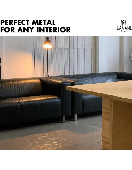 Patas de Muebles La Vane 30cm Acero Inoxidable Juego de 4