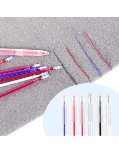 36 Bolígrafos Borrables por Calor DIVINA VITAE 0.5mm 6 Colores