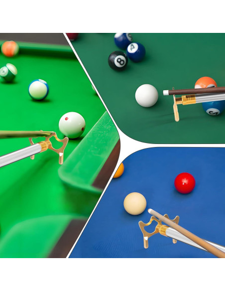 Puente de Billar Ajustable NigWarm 66-135 cm con Punta de Latón