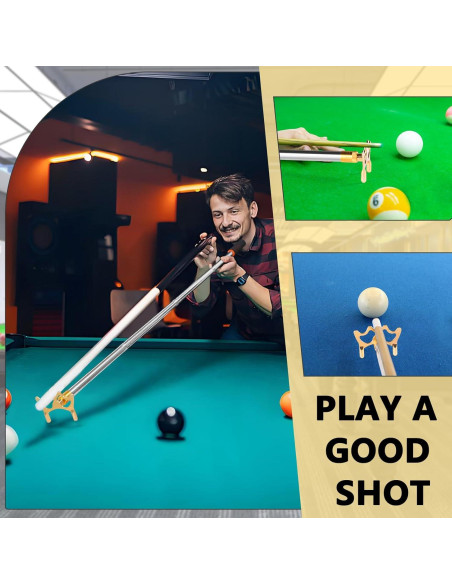 Puente de Billar Ajustable NigWarm 66-135 cm con Punta de Latón