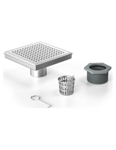 Desagüe de Ducha Cuadrado 15.24 cm Bernkot Acero Inoxidable