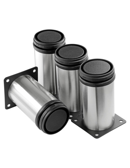 Piernas Ajustables de Mueble Masendelk 10 cm Acero Inoxidable - Paquete de 4