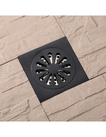 Desagüe de Piso Antrader Cuadrado 9.9 cm Antitaponamiento