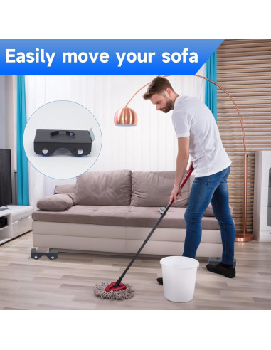 Juego de Herramientas para Levantar Muebles Skyzntn - 4 Deslizadores con Ruedas 340kg