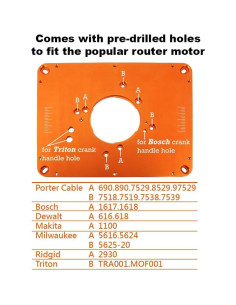 Placa de Inserción O'SKOOL para Router 23.5x29.8cm Aluminio 2