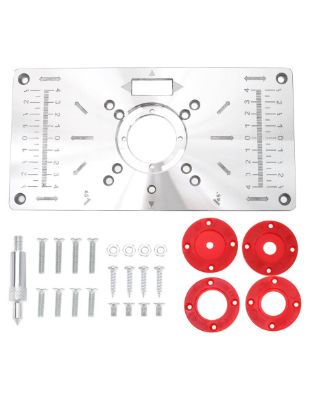 Placa de Inserción para Mesa de Router Micro Traders 23.5x12cm