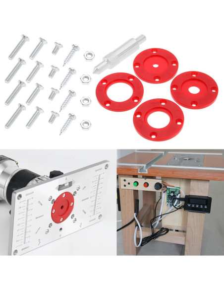 Placa de Inserción para Mesa de Router Micro Traders 23.5x12cm