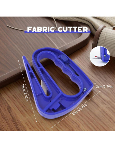 Cuchillo Cortador de Tela Wshxjzyay con Desgarrador - Azul
