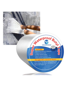 Cinta Butílica Impermeable MEANHDAG 10 cm x 5 m para Reparación