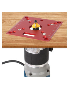 Placa de Inserción Cuadrada KETIPED 120x120mm Aluminio Rojo