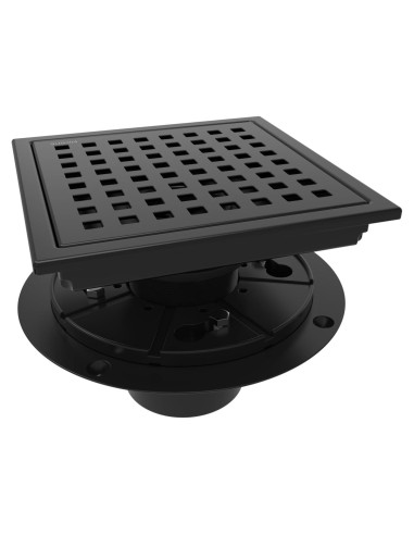 Drenaje de Ducha Cuadrado WEBANG 15.24 cm Acero Inoxidable Negro Mate