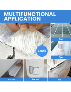 Cinta Butílica 5cm x 4.88m TAPEBEAR para Sellado Impermeable 2