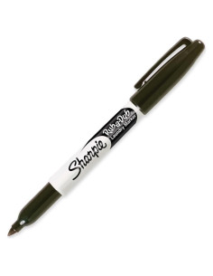 Marcador Permanente Sharpie Rub-a-Dub Punta Fina Tinta Negra