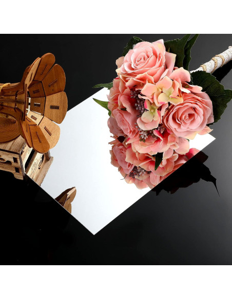 Hojas de Espejo Flexibles Autoadhesivas Zonon 20x25cm (10 Pzs)