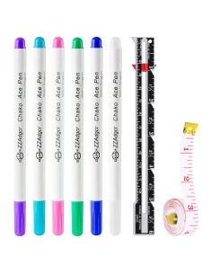 Kit de Marcadores de Tela 6 Colores + Herramientas de Costura