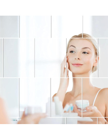 Hojas de Espejo Flexibles Autoadhesivas Zonon 20x25cm (10 Pzs)