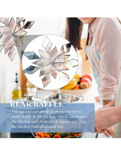 500 Piezas Azulejos de Espejo Diamante Potchen 1.27x2.54cm 2