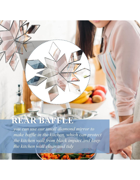 500 Piezas Azulejos de Espejo Diamante Potchen 1.27x2.54cm