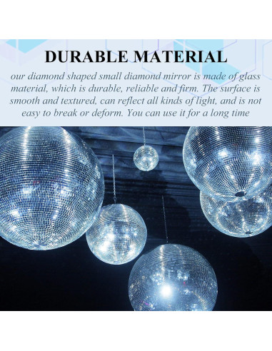 500 Piezas Azulejos de Espejo Diamante Potchen 1.27x2.54cm