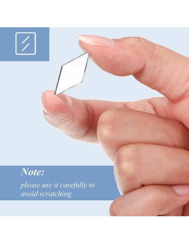 500 Piezas Azulejos de Espejo Diamante Potchen 1.27x2.54cm