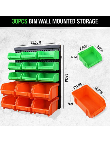 Estantes de Almacenamiento Montados en Pared SWANLAKE 30PCS