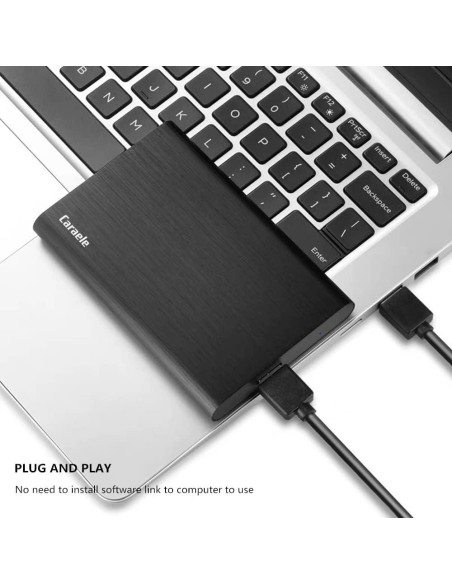 Disco Duro Externo Portátil Caraele 500GB USB 3.0 Negro