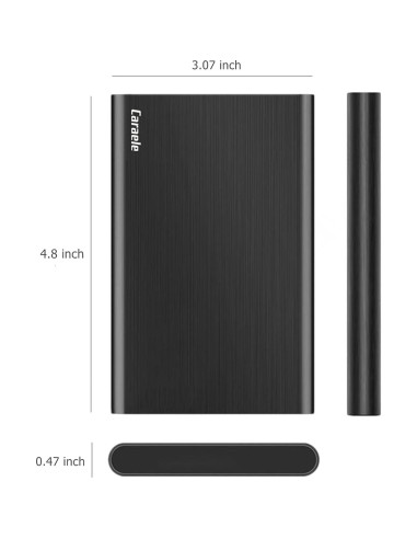 Disco Duro Externo Portátil Caraele 500GB USB 3.0 Negro