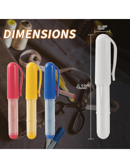 Marcadores de Tiza de Tela Calvana - Paquete de 3 Colores