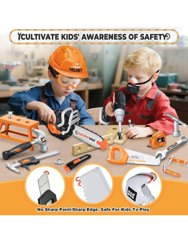 Juego de Herramientas para Niños SpringFlower 51 Piezas