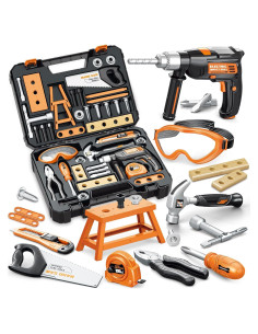 Juego de Herramientas para Niños BSTOYDER - 41 Piezas con Taladro