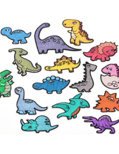 15 Piezas Parche Bordado Dinosaurio Zchain para Planchar 2