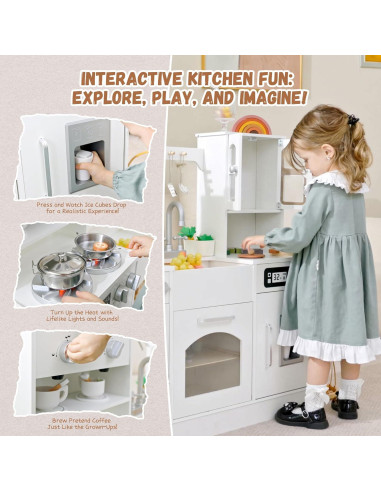 Cocina de Madera Interactiva Hangzhou 20.32x38.1x96.52cm