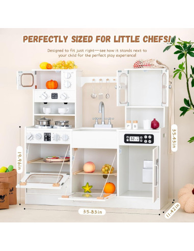 Cocina de Madera Interactiva Hangzhou 20.32x38.1x96.52cm