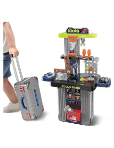 Banco de Herramientas para Niños iPlay, iLearn 2 en 1