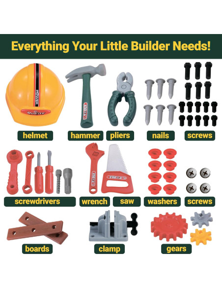 Banco de herramientas de juguete Oleoca para niños 3 años