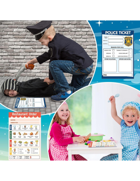 Cuadernos de Juego de Simulación para Niños Eaasty - 6 Pcs