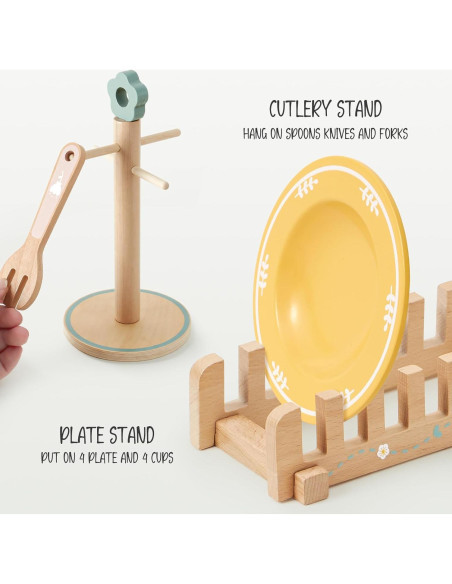 Juguetes de Cocina de Madera Toyssa para Niños 3-6 Años