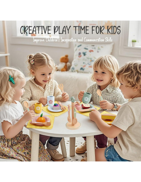 Juguetes de Cocina de Madera Toyssa para Niños 3-6 Años