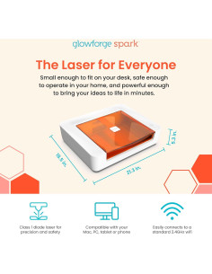 Grabadora láser Glowforge Spark para manualidades y bricolaje 2