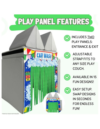 Panel de Juego Couch Swag Lavado de Autos para Sofá Infantil