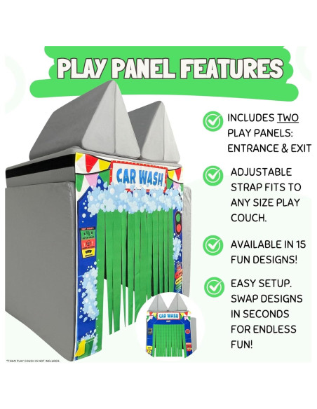 Panel de Juego Couch Swag Lavado de Autos para Sofá Infantil