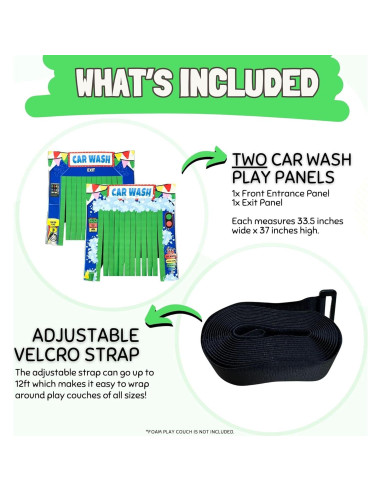 Panel de Juego Couch Swag Lavado de Autos para Sofá Infantil