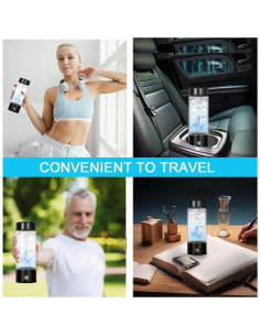 Botella de Agua de Hidrógeno Fralaz, Portátil, 408g, 3 Minutos 2