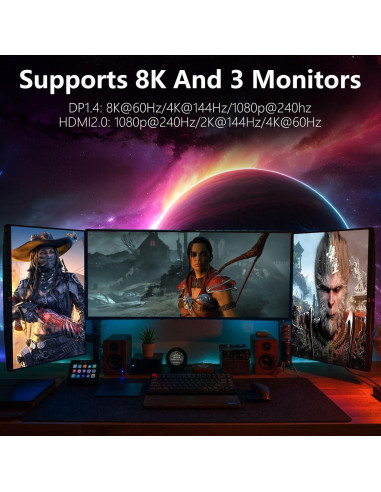 Tarjeta Gráfica GTX 1060 6GB GDDR5 para Juegos y VR