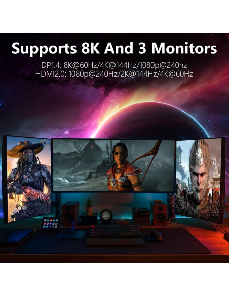 Tarjeta Gráfica GTX 1060 6GB GDDR5 para Juegos y VR